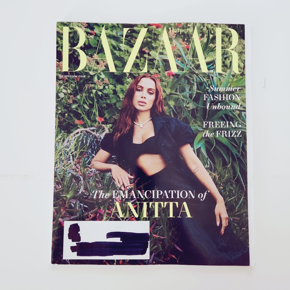 🍭7/$15 Harper's Bazaar Magazine June/July 2023 Anitta